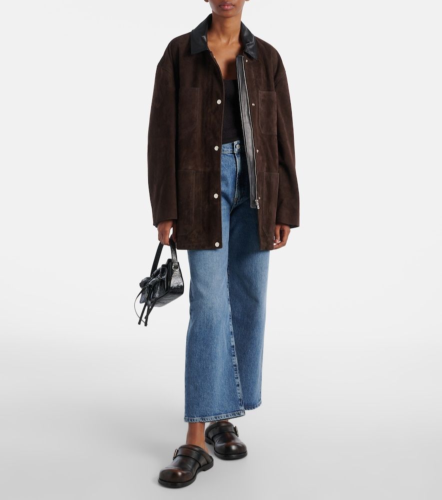 Mid-Rise Wide-Leg Jeans Harper Crop - Agolde - Modalova