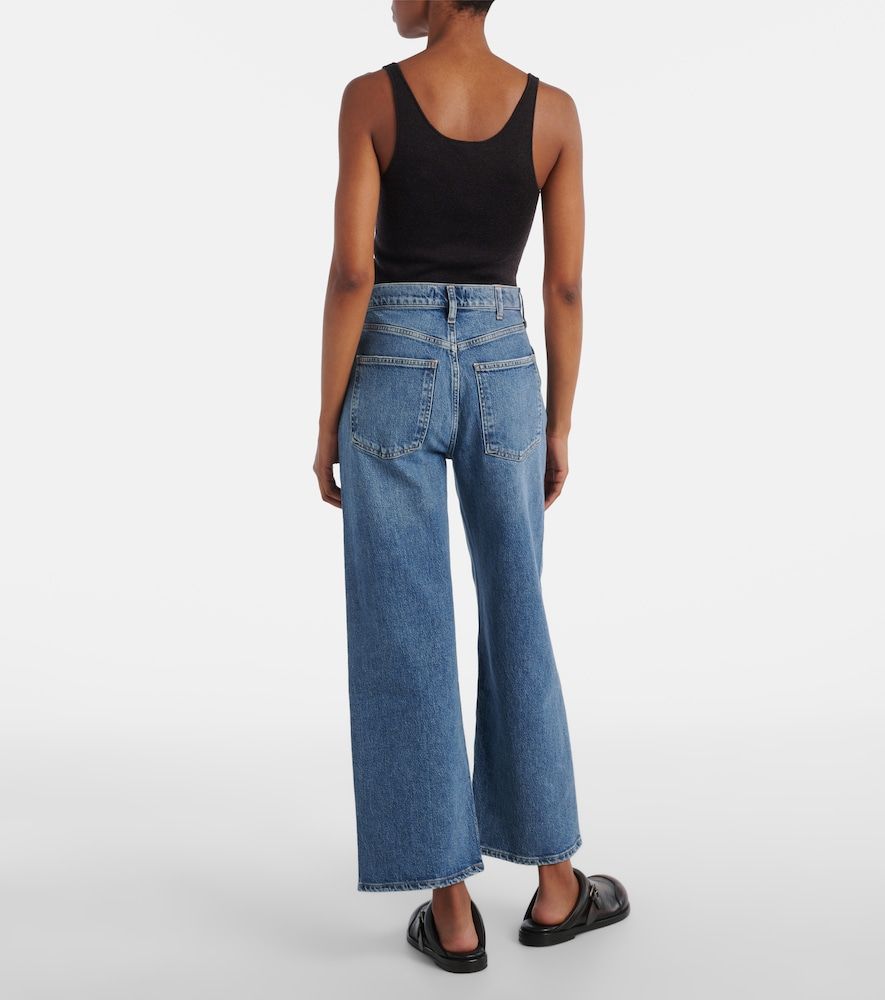 Mid-Rise Wide-Leg Jeans Harper Crop - Agolde - Modalova