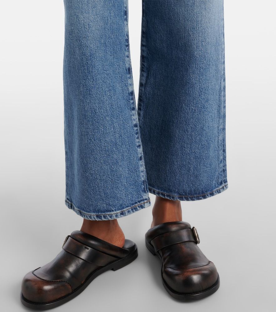 Mid-Rise Wide-Leg Jeans Harper Crop - Agolde - Modalova
