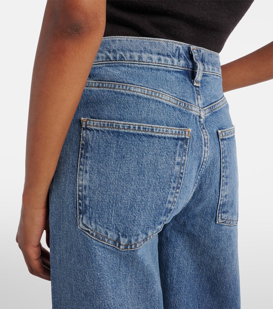 Mid-Rise Wide-Leg Jeans Harper Crop - Agolde - Modalova