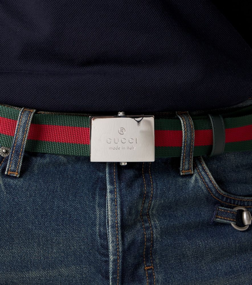Gucci Gürtel Web Stripe aus Canvas - Gucci - Modalova