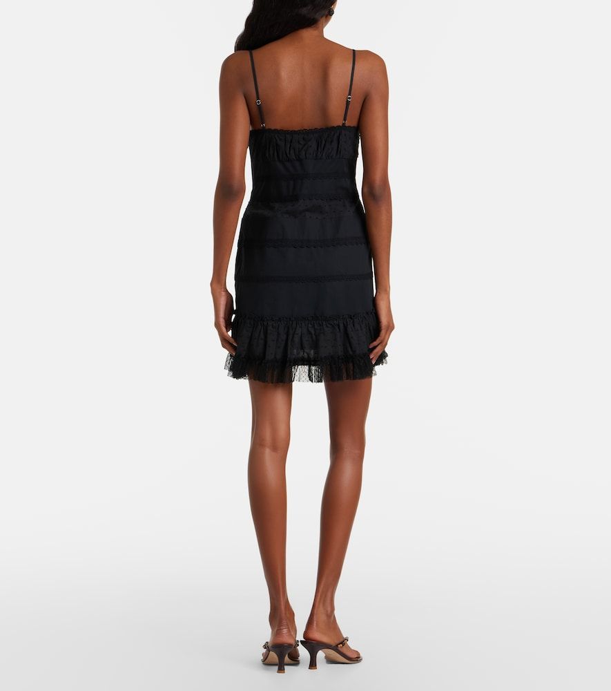 Vestido corto Halie de popelín en mezcla de algodón - Staud - Modalova