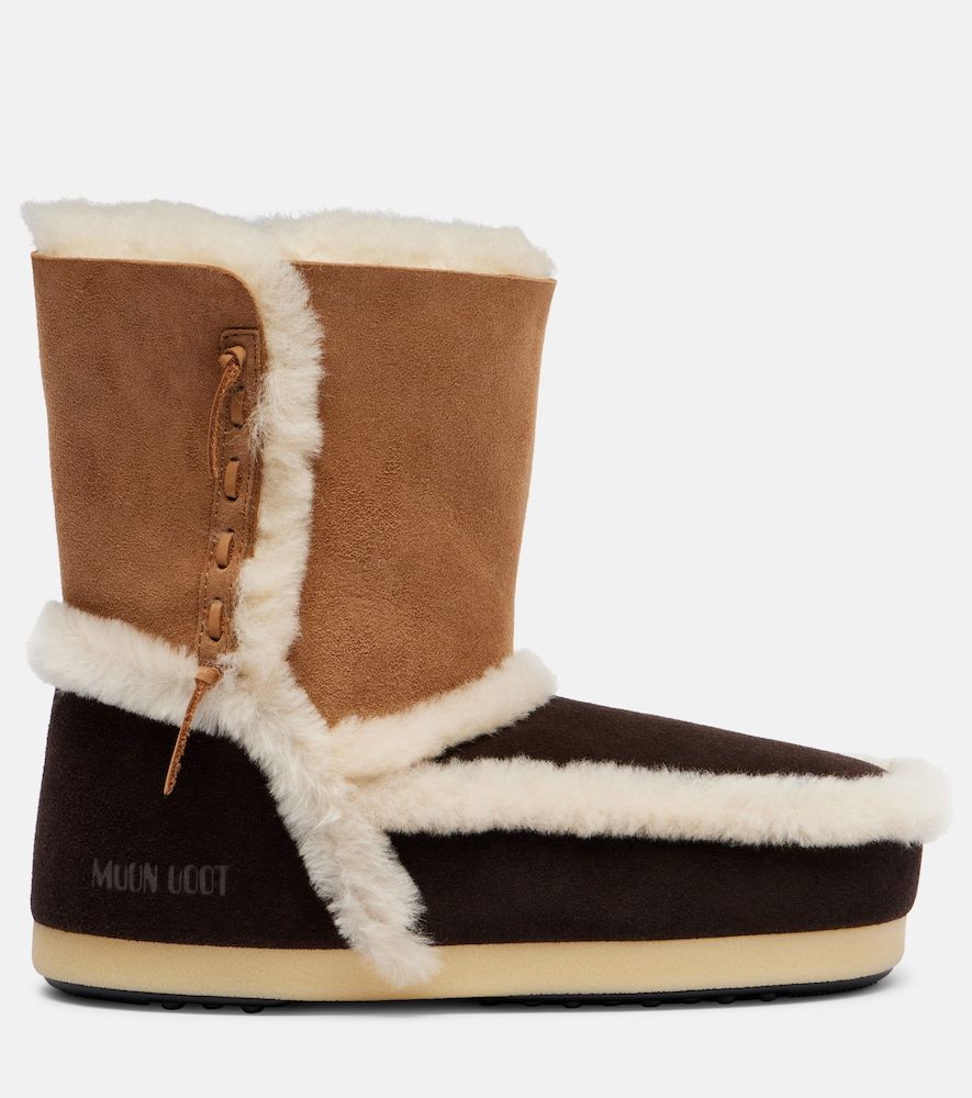 Ankle Boots EVAX aus Veloursleder mit Shearling - Moon Boot - Modalova