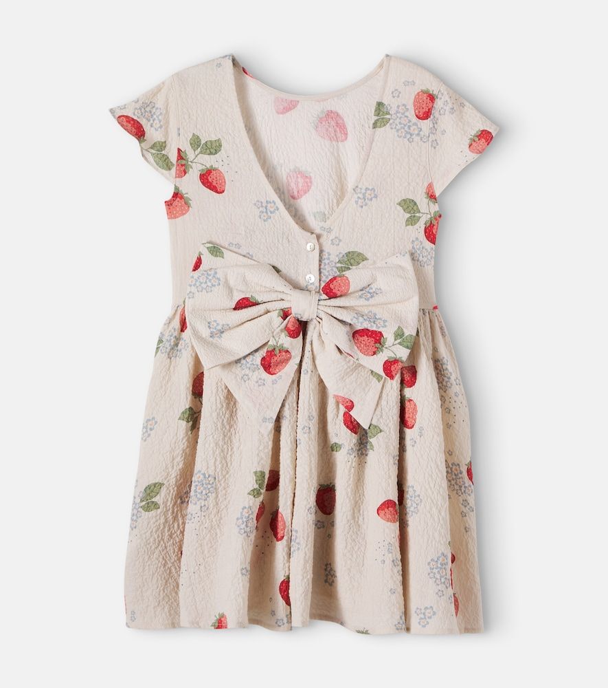 Konges Sløjd Vestido Ava de algodón estampado con lazo - Konges Slojd - Modalova
