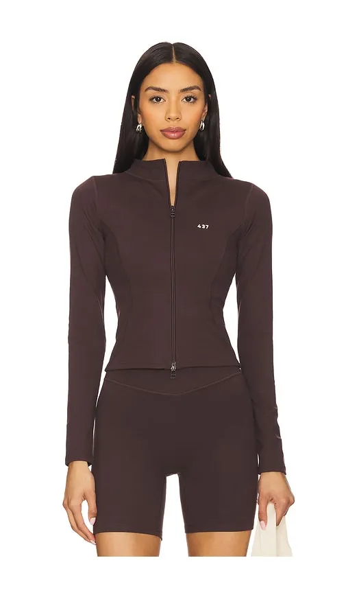 The Curve Jacket in Chocolate. - size S (also in L, M, XL, XS) - 437 - Modalova