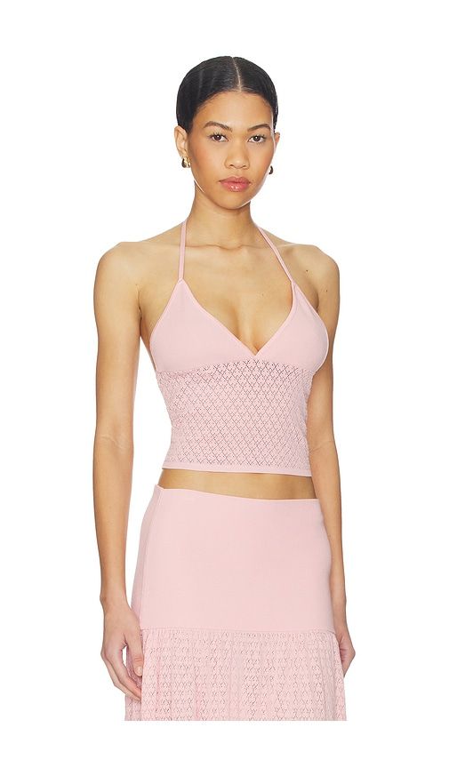 X REVOLVE Avani Knit Top in Pink. - size L (also in M, S, XL/1X, XS) - 4th & Reckless - Modalova