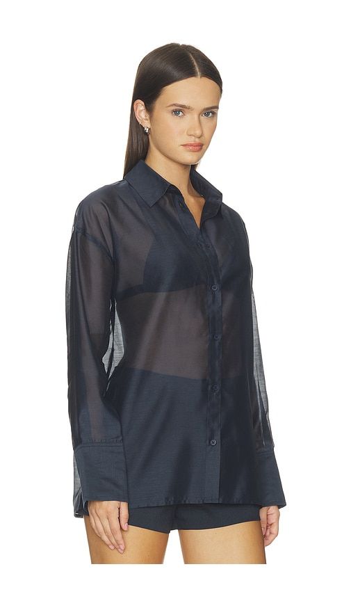 X REVOLVE Gracey Sheer Shirt in . - size L (also in M, S, XL, XS) - 4th & Reckless - Modalova