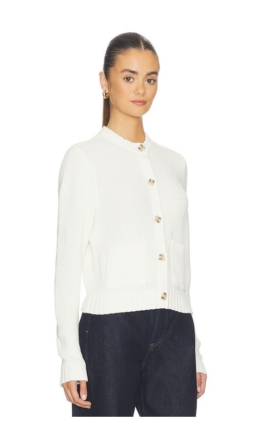 Palmer Crew Neck Cardigan in Ivory. - size L (also in XS) - 525 America - Modalova