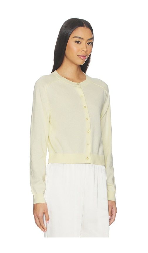 Cleo Saddle Shoulder Cardigan in Ivory. - size L (also in XL) - 525 America - Modalova
