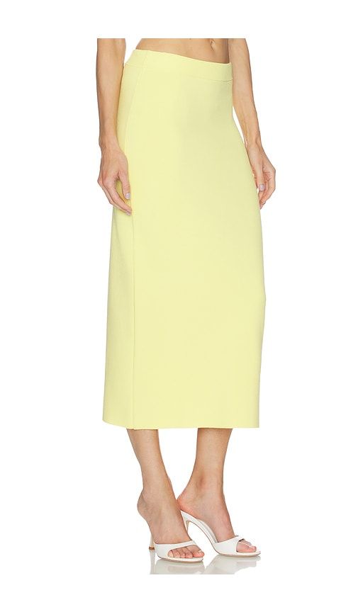 Lucia Knit Midi Skirt in Lemon. - size S (also in XS) - 525 America - Modalova