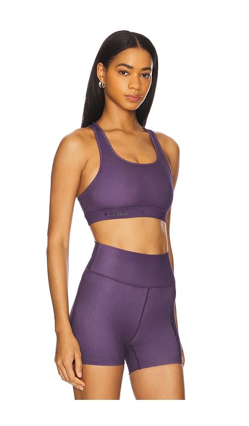Signature Sports Bra in Purple. - size L (also in XS) - 7 Days Active - Modalova