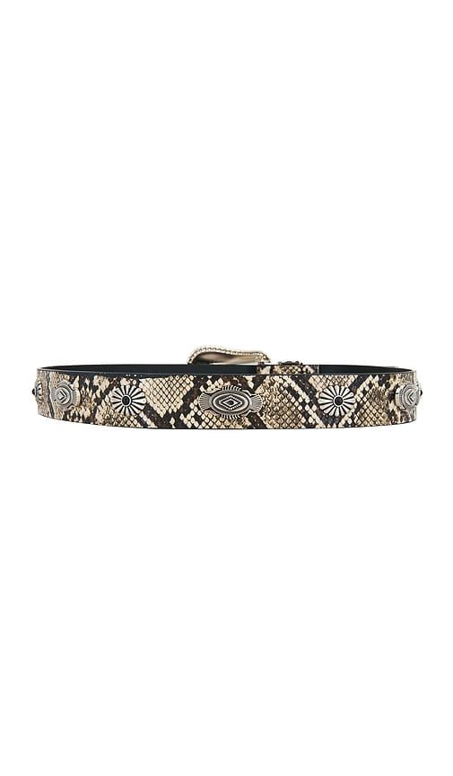 Printed Belt With Silver Details in Cream - 8 Other Reasons - Modalova