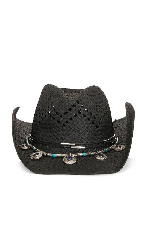 Woven Cowboy Hat With Decorative Beaded Band in - 8 Other Reasons - Modalova