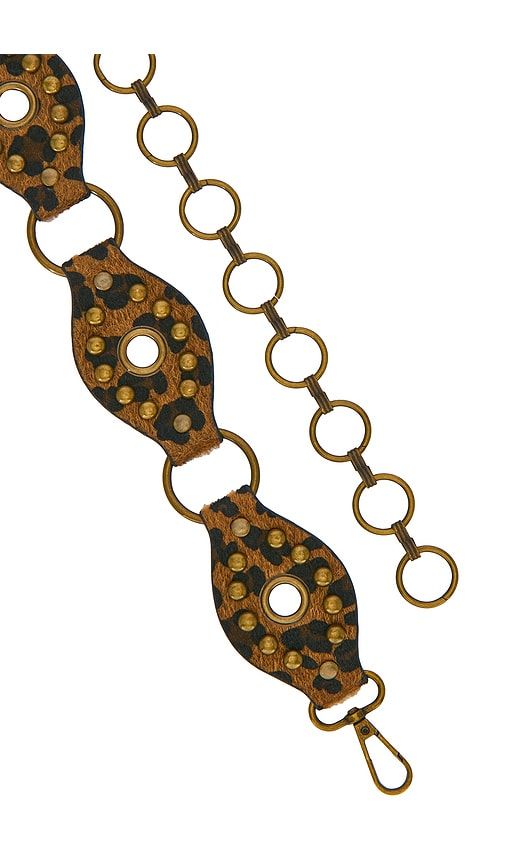 Ponyhair Waist Belt With Brass Studs in Brown - 8 Other Reasons - Modalova