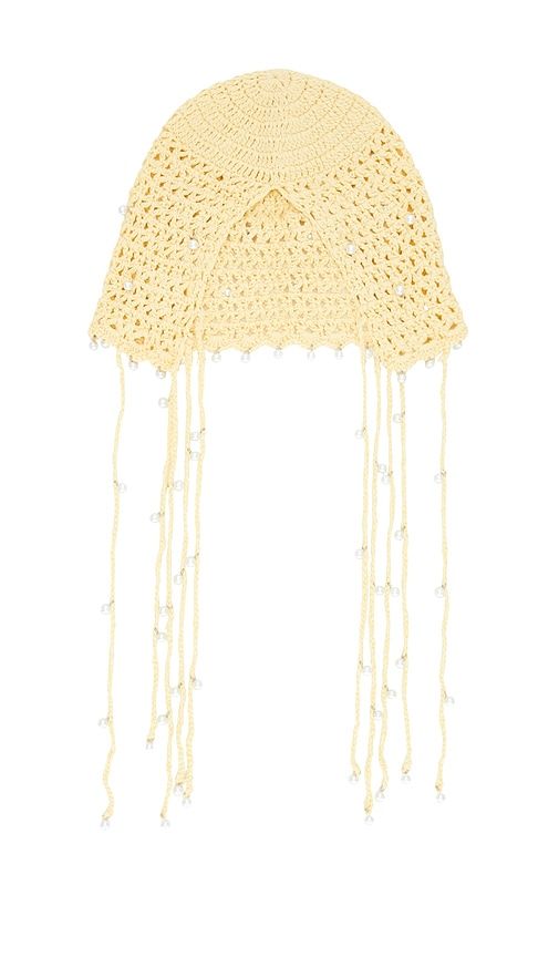 Pearl Crochet Hat in Yellow - 8 Other Reasons - Modalova