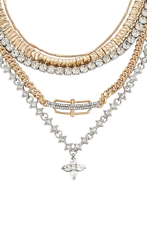 Camilla Layered Necklace in Metallic Gold - 8 Other Reasons - Modalova