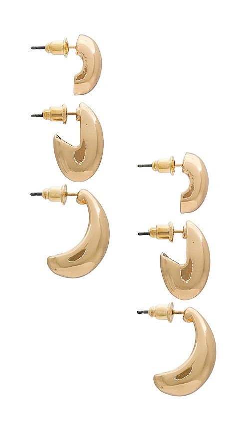 Teardrop Hoop Set in Metallic - 8 Other Reasons - Modalova