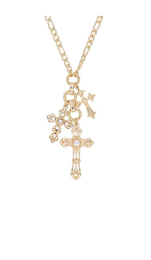 Divine Layered Pendant Necklace in Metallic - 8 Other Reasons - Modalova