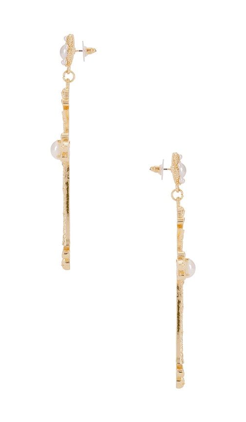 Grace Drop Cross Earrings in Metallic - 8 Other Reasons - Modalova