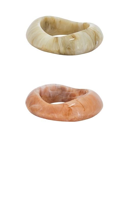 Aluna Duo Bangles in Brown - 8 Other Reasons - Modalova