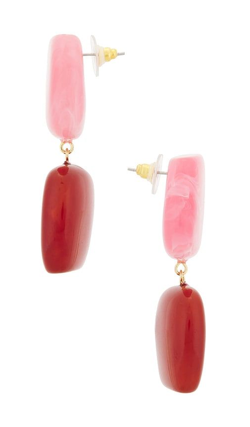 Color Blocked Shaped Drop Earrings in - 8 Other Reasons - Modalova