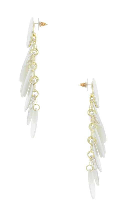 Irridescent Discs Statement Drop Earrings in - 8 Other Reasons - Modalova