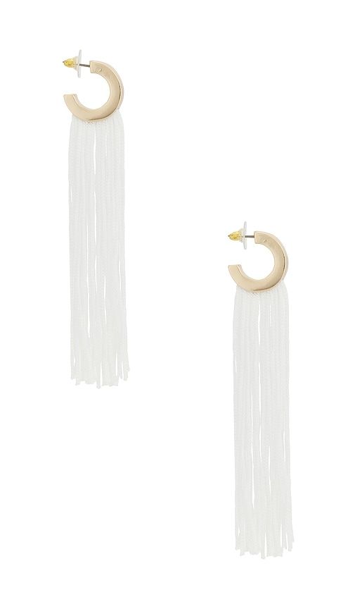 Long Flowing Tassels Hoop Earrings in - 8 Other Reasons - Modalova