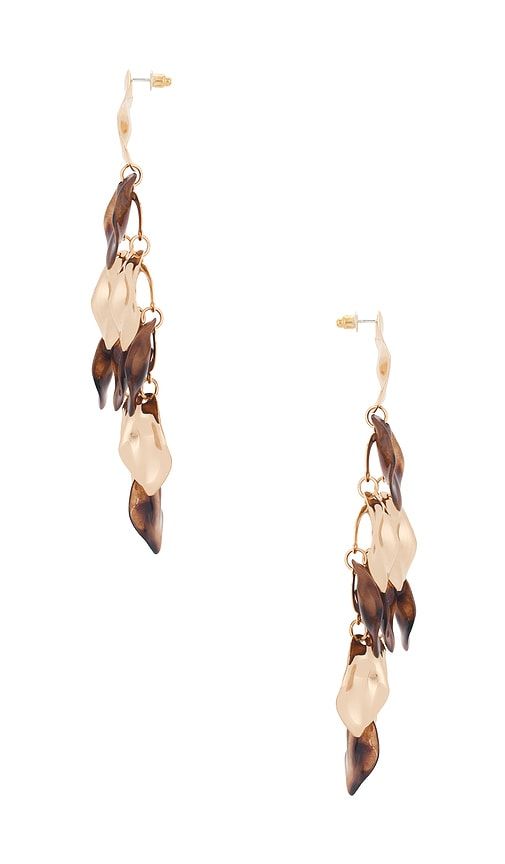 Wave Statement Stud Earings in Brown - 8 Other Reasons - Modalova