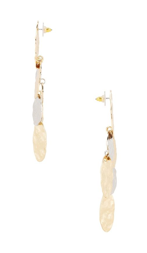 Honey Dangle Statement Earrings in Metallic Gold - 8 Other Reasons - Modalova