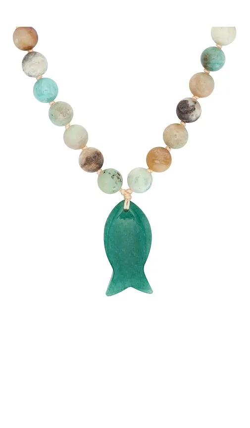 Beaded Fish Pendant Necklace in Multi - 8 Other Reasons - Modalova