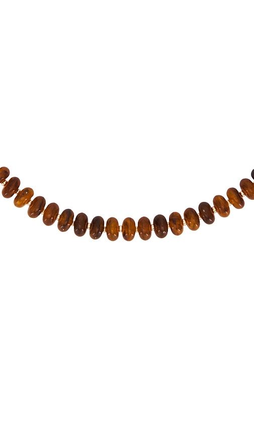 Molten Loop Crod Necklace in Metallic Gold,Brown - 8 Other Reasons - Modalova