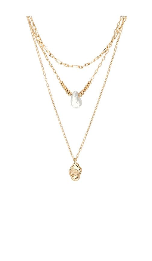 Layered Two Tone Necklace in Metallic - 8 Other Reasons - Modalova