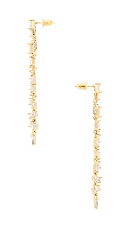 Diamond Line Earring in Metallic - 8 Other Reasons - Modalova