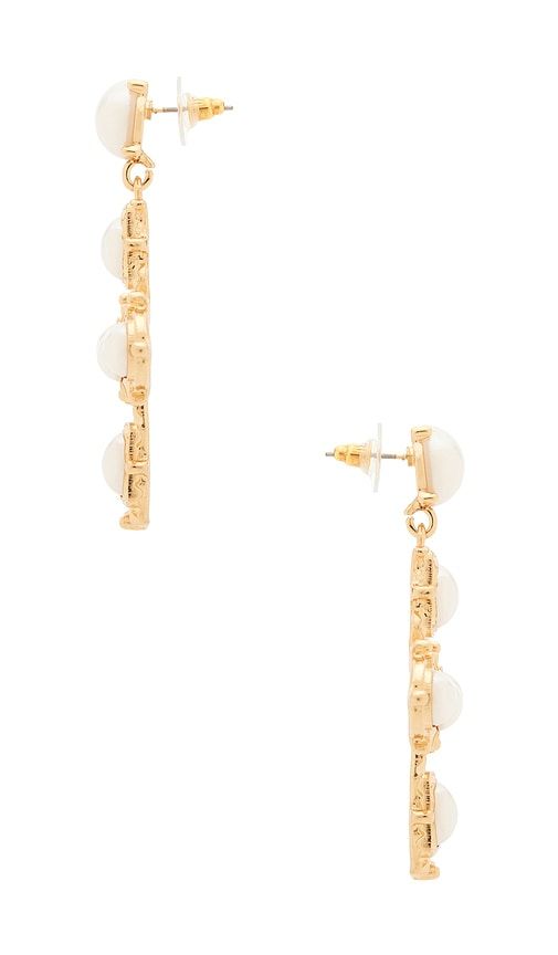 Rafael Cross Stud Earrings in Metallic ,White - 8 Other Reasons - Modalova