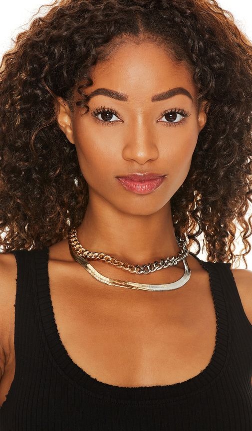 Layered Necklace in Metallic Silver - 8 Other Reasons - Modalova