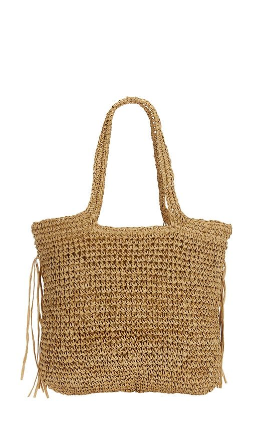 Woven Straw Fringe Tote Bag in - 8 Other Reasons - Modalova