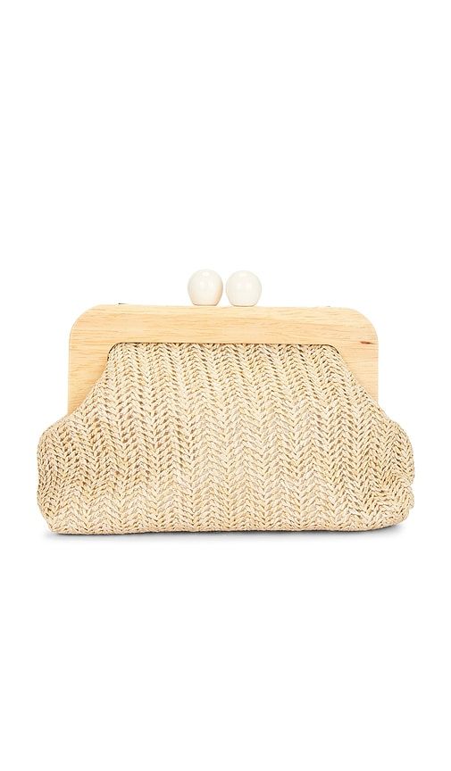 Woven Frame Clutch in Neutral - 8 Other Reasons - Modalova