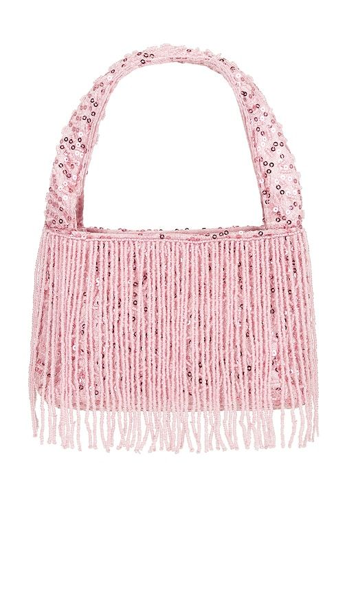 Compact Sequin Bag With Cascading Frin in Pink - 8 Other Reasons - Modalova