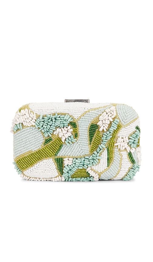 Beaded Floral Clutch in Green - 8 Other Reasons - Modalova