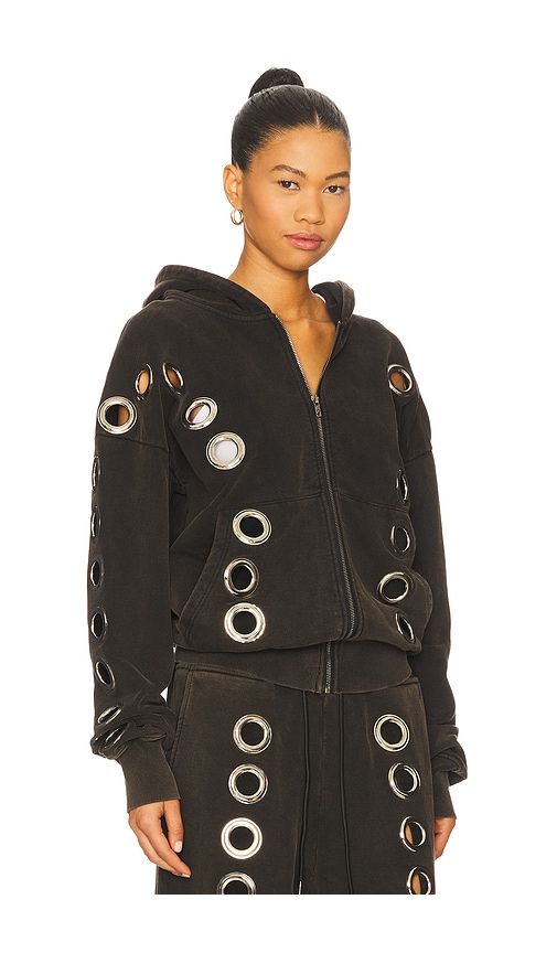 Eyelet Tracksuit Top in Charcoal,. - size L (also in M, S, XS) - 1XBLUE - Modalova