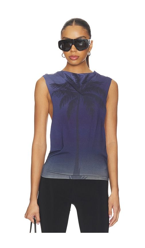 Palm Twist Tank Top in . - size L (also in M, S, XL, XS) - 1XBLUE - Modalova