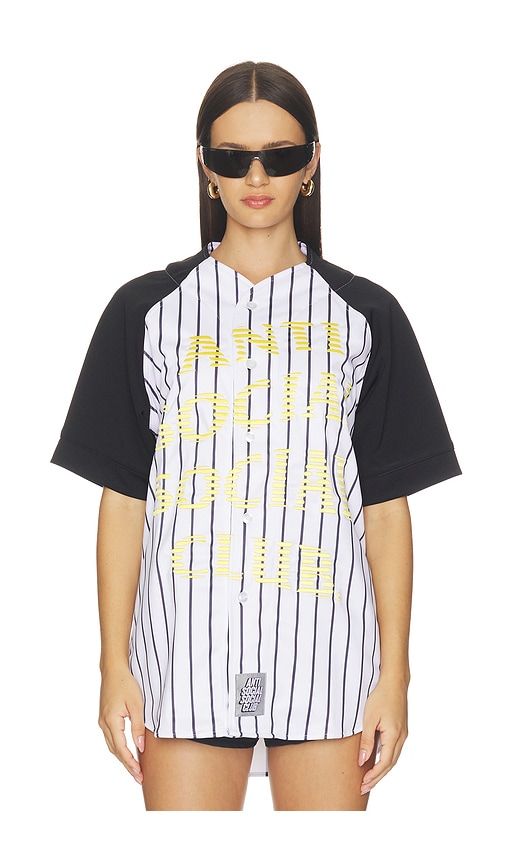 Pinstriped Baseball Jersey in . - size L (also in M, S, XL/1X) - Anti Social Social Club - Modalova