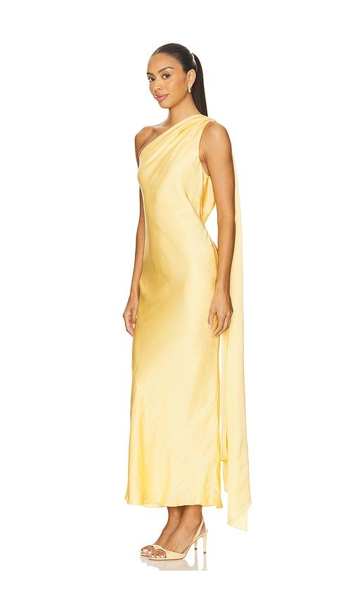 One Shoulder Dress With Cape in . Size 0. Also in 2, 4, 8 - Alejandra Alonso Rojas - Modalova