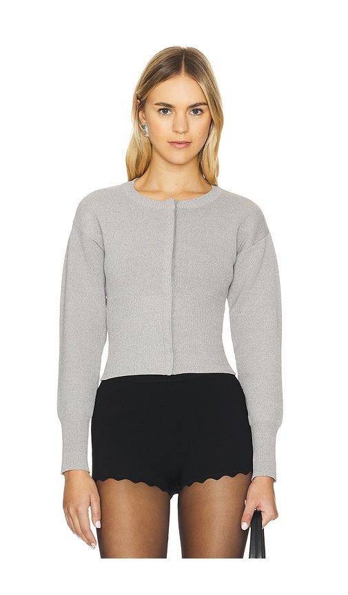 Kourtney Cardigan in Light Grey. - size L (also in M, S, XS) - ALL THE WAYS - Modalova
