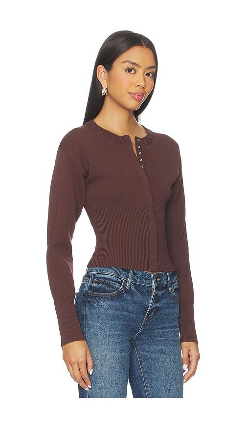 Kourtney Cardigan in Brown. - size S (also in XS, M, L) - ALL THE WAYS - Modalova