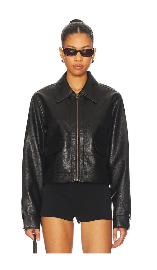 Fianna Faux Leather Jacket in . - size L (also in XL) - ALL THE WAYS - Modalova