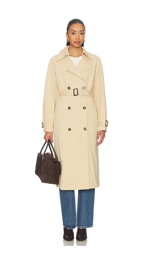 Kendall Trench Coat in Brown. - size L (also in M, S, XL, XS) - ALL THE WAYS - Modalova