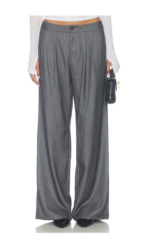 Alex Scarf Wrap Pant in Charcoal. - size L (also in M, S, XS, XXS) - ALL THE WAYS - Modalova