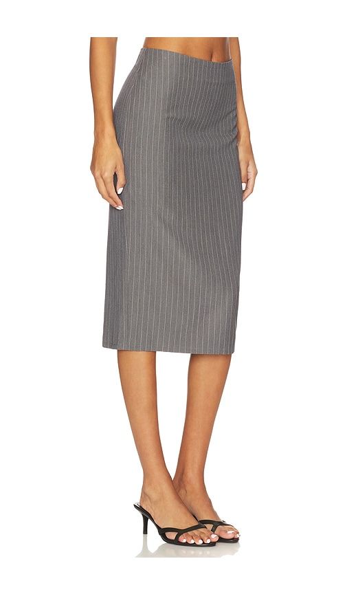 Alessia Midi Skirt in Grey. - size L (also in M, S, XS) - ALL THE WAYS - Modalova