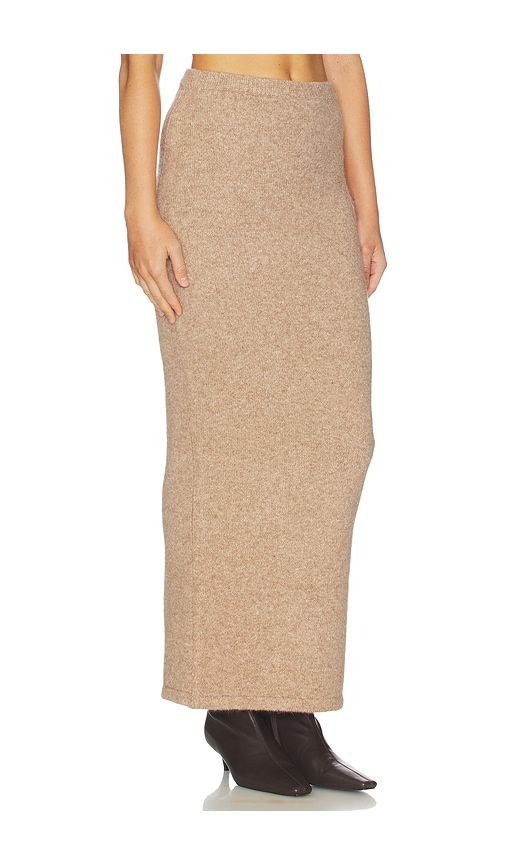 Elsie Knit Maxi Skirt in Tan. - size L (also in M, S, XS) - ALL THE WAYS - Modalova